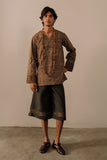 Hand Embroidered Blockprint Kurta