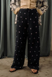 Hand-dyed and Hand Embroidered Bandhani Pyjama Trousers