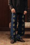 Zeenah Hand Embellished Denim Trousers
