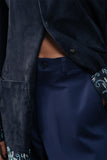 Meeran Hand Embroidered Suede Shirt Jacket