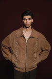 Roohi Hand Embroidered Suede Jacket (Men)