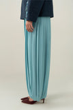 'RAAG' AQUA BLUE DRAPE TROUSER (WOMEN)