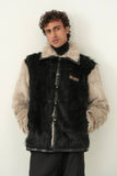 ‘TIMUR' FAUX FUR VARSITY JACKET (M)