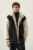 ‘TIMUR' FAUX FUR VARSITY JACKET (M)