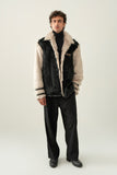‘TIMUR' FAUX FUR VARSITY JACKET (M)