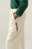 'FEATHER' HAND EMBELLISHED KHADDAR TROUSERS (M)