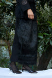 ‘SAAZ' FAUX FUR PENCIL SKIRT