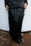 ‘SAAZ' FAUX FUR PENCIL SKIRT