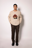 'SPROUT' RELAXED-FIT KNIT SWEATER