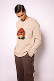 'SPROUT' RELAXED-FIT KNIT SWEATER