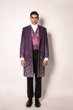 'ELEMENT' JACQUARD WEAVE LONG COAT