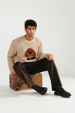 'SPROUT' RELAXED-FIT KNIT SWEATER